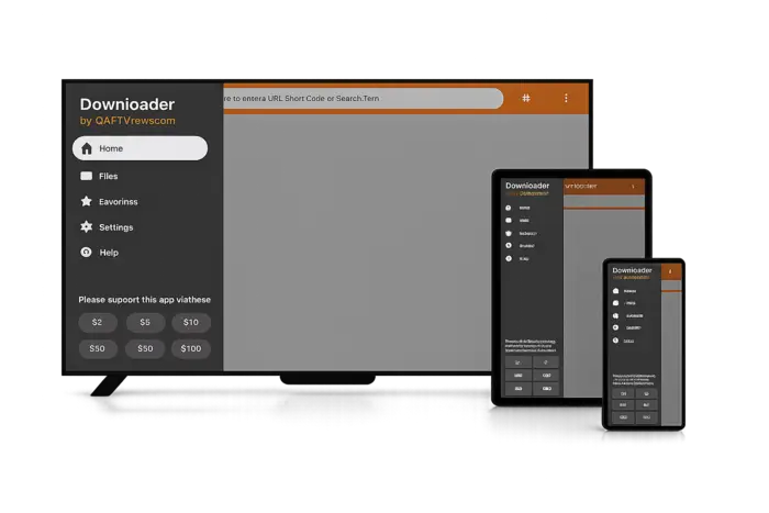 Application Downloader, utilisée pour installer IBOPlayer avec un code